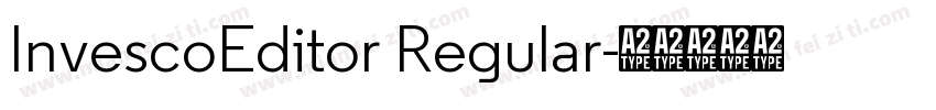 InvescoEditor Regular字体转换